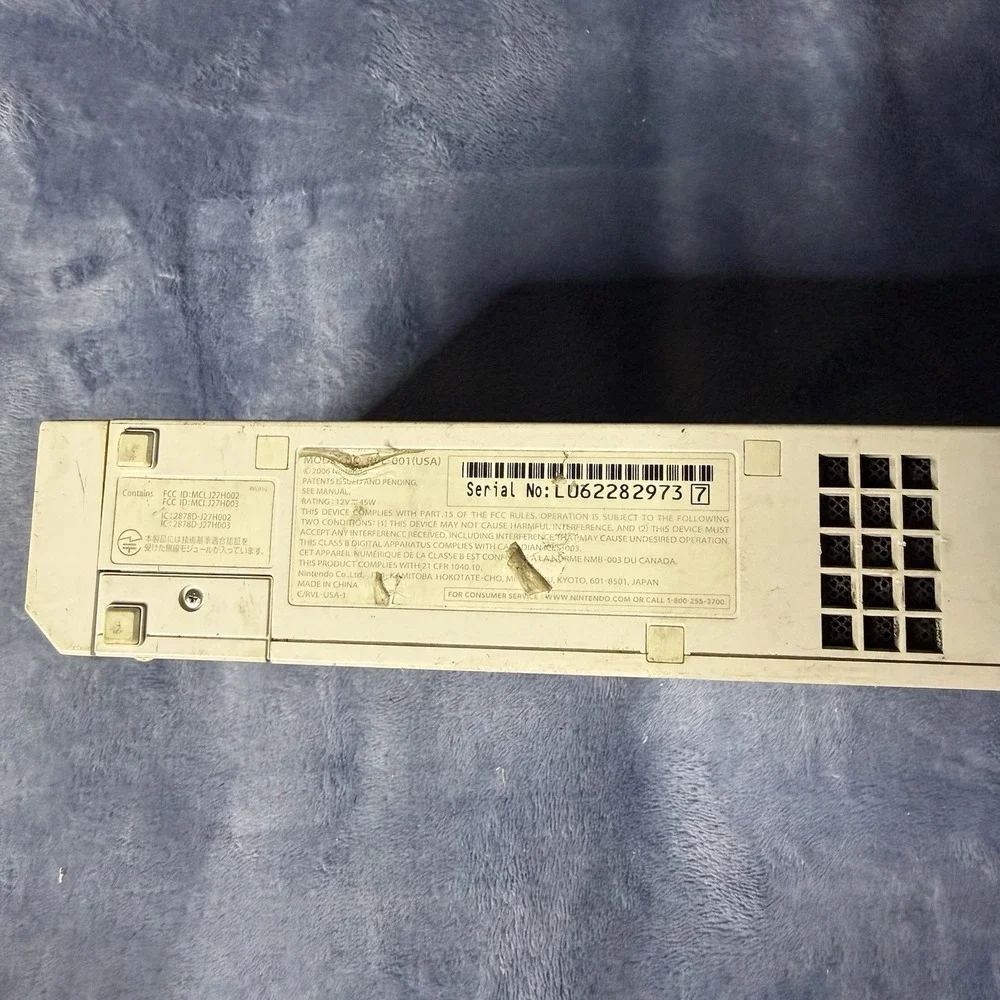 Nintendo Wii Console Only Rvl-001